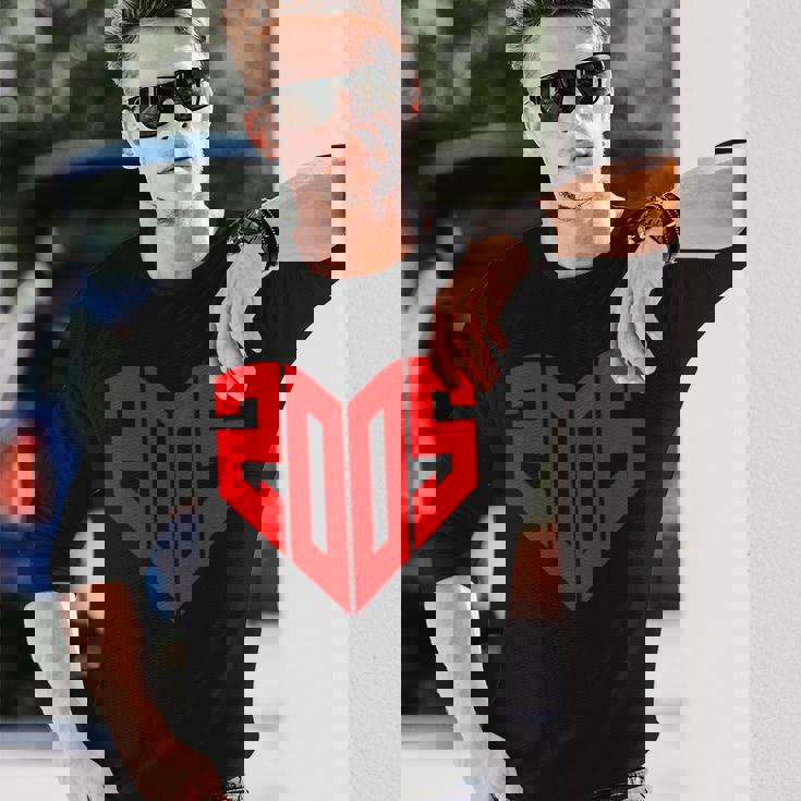 2005 ハート・ヴィンテージ 2005年 ハートの形 20歳の誕生日に愛を込めて 長袖Tシャツ 彼への贈り物