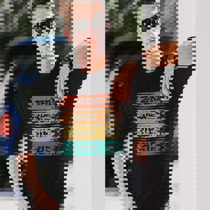 2015年7月 10歳の誕生日デコレーション ヴィンテージ 10歳の誕生日 長袖Tシャツ 彼への贈り物