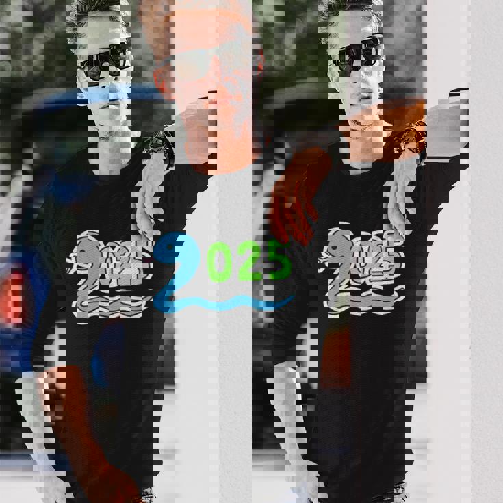 2025《巳年 蛇年》蛇 へび【どうぶつフレンズ】干支 十二支 ゆるくて かわいい 動物 イラスト 面白い 長袖Tシャツ 彼への贈り物