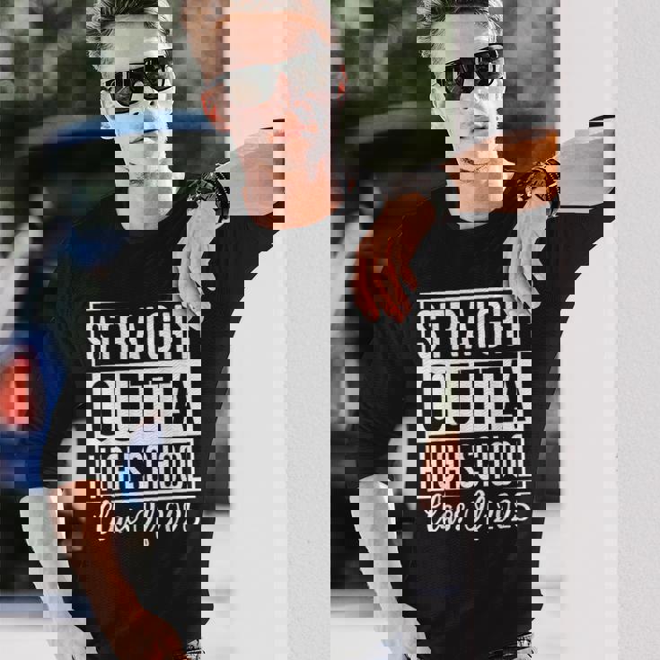 2025年のストレートアウトタ高校授業 長袖Tシャツ 彼への贈り物