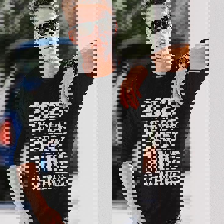 2027 すべてが変わる年 長袖Tシャツ 彼への贈り物