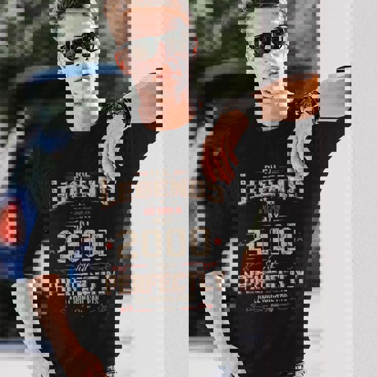 25 歳の誕生日 男性 オリジナル 5月 ヴィンテージ 2000 年 ギフト 長袖Tシャツ 彼への贈り物