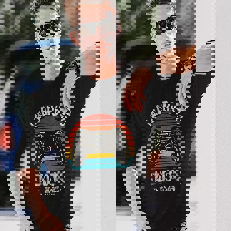 3人のお父さんにレベルアップ 再び3人のパパ 2025 父の日 長袖Tシャツ 彼への贈り物