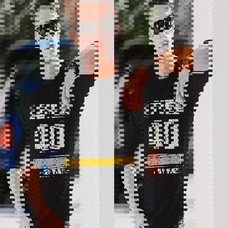 40歳の誕生日 レベル40 40歳 楽しい 長袖Tシャツ 彼への贈り物