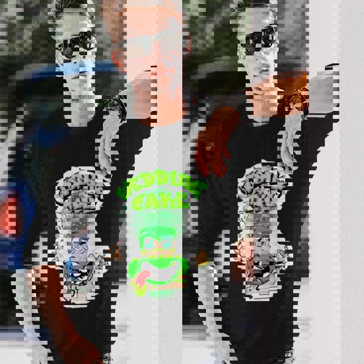 420 カンナビスカルチャーストーナー ウェディングケーキ 雑草ひずみ 長袖Tシャツ 彼への贈り物