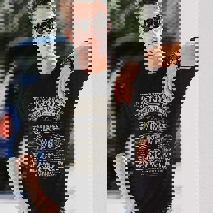 46歳の誕生日プレゼント 男性用 46歳 誕生日 1978年10月 長袖Tシャツ 彼への贈り物