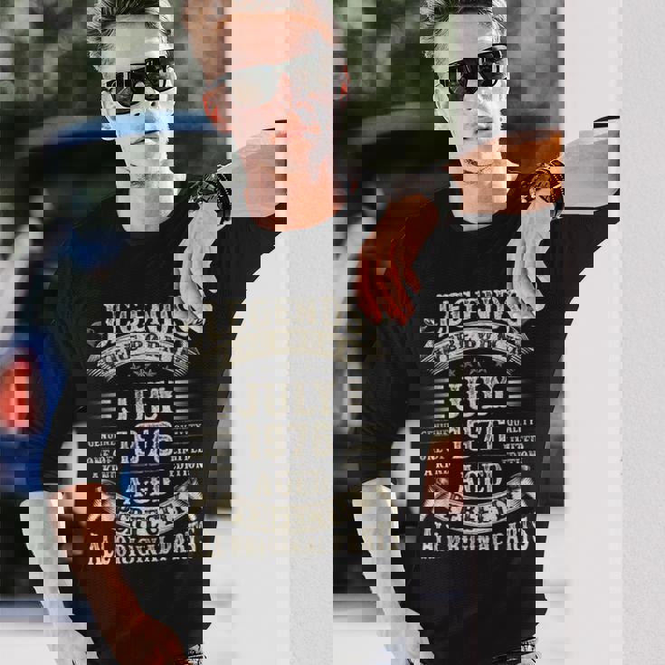 49歳の男性への誕生日プレゼント 49歳 誕生日 1976年7月 長袖Tシャツ 彼への贈り物