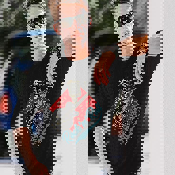 50年代 ロカビリー Clothing 1950年代 ソック ホップ スイング グリーザー ロッカー 長袖Tシャツ 彼への贈り物