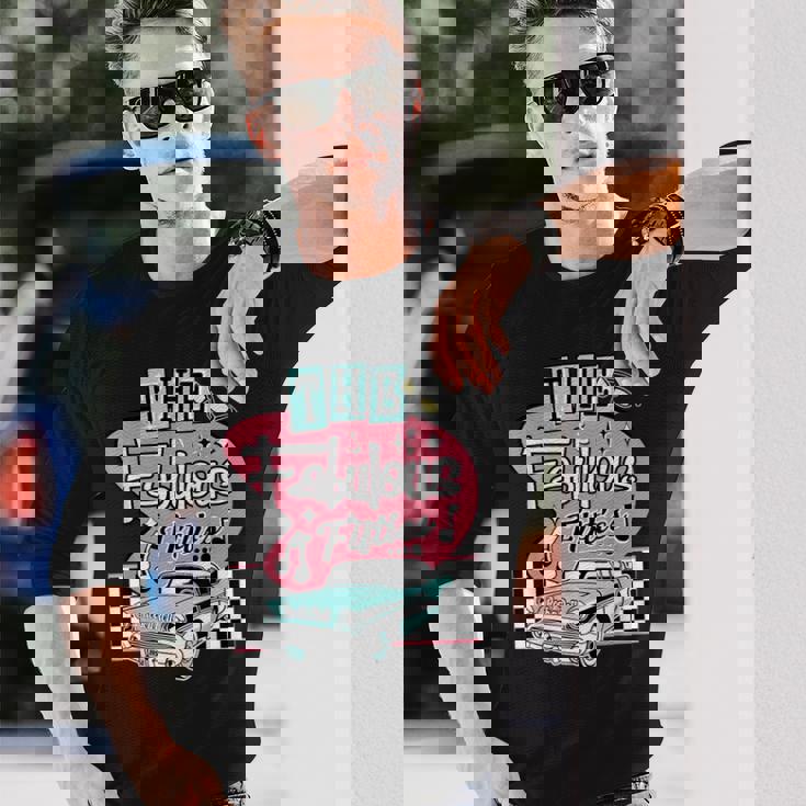 50年代ロカビリーヴィンテージ 1950年代服 レディース メンズ ソックス ホップ 長袖Tシャツ 彼への贈り物