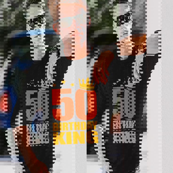 50歳の誕生日 王様 五十五十歳 長袖Tシャツ 彼への贈り物