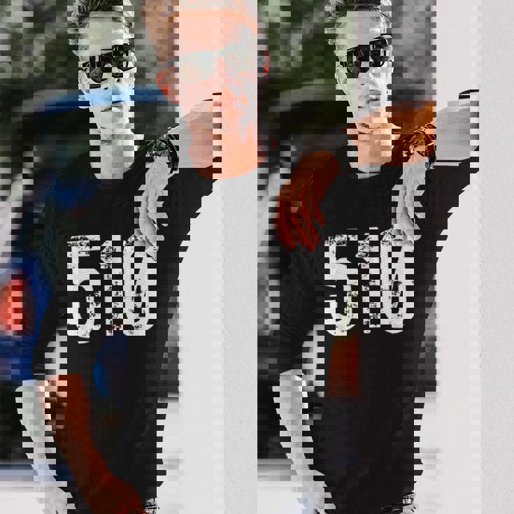 510 市外局番 オークランド Ca 携帯電話 市外局番510 長袖Tシャツ 彼への贈り物