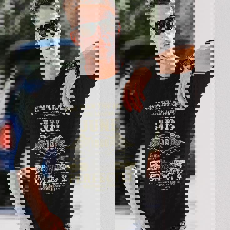 57歳の誕生日プレゼント 男性用 1968年6月 57歳 誕生日 長袖Tシャツ 彼への贈り物