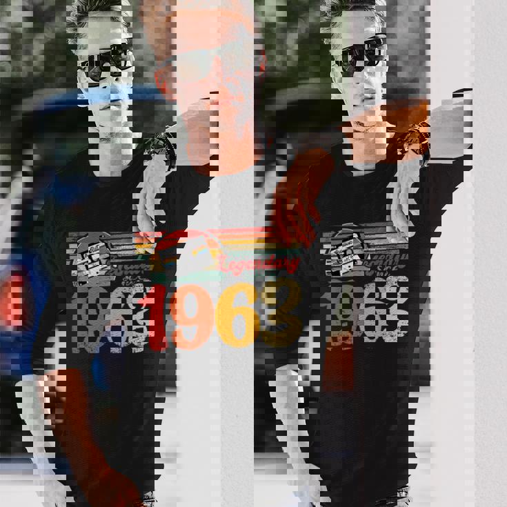 60 年代の誕生日パーティー パーティー 62 歳の誕生日ヴィンテージ 1963 長袖Tシャツ 彼への贈り物