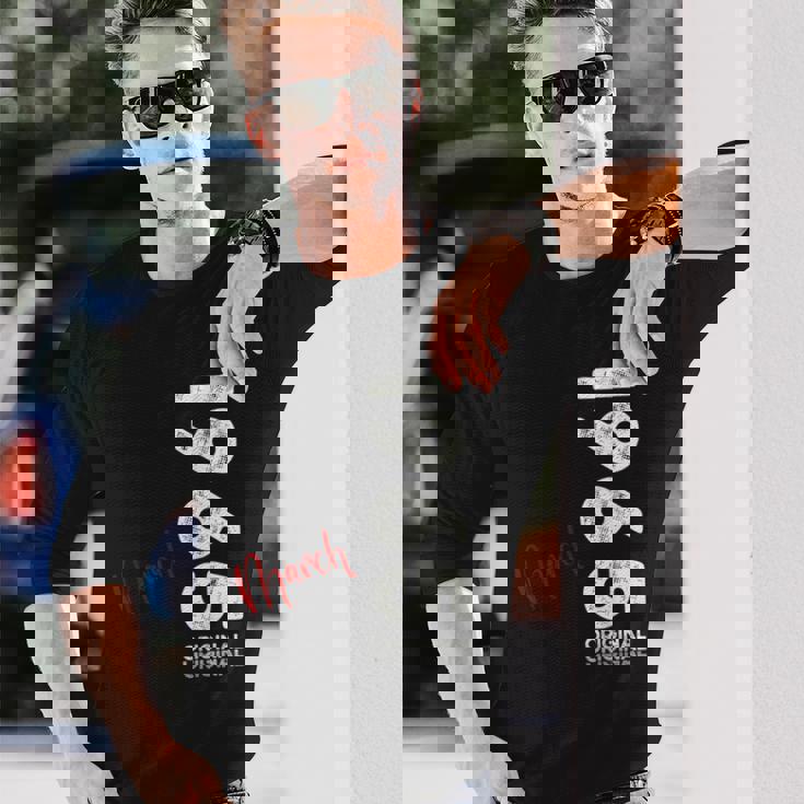 60 歳の誕生日 男性 オリジナル 3月 ヴィンテージ 1965 年 ギフト 長袖Tシャツ 彼への贈り物