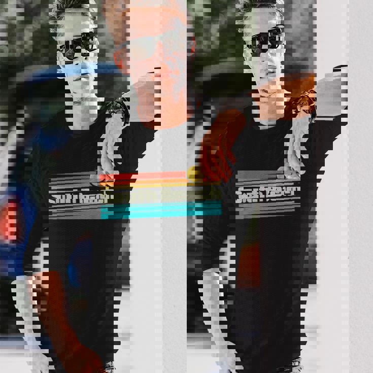 70年代 80年代 サーフィン フロリダ サウスビーチ サーフ 長袖Tシャツ 彼への贈り物