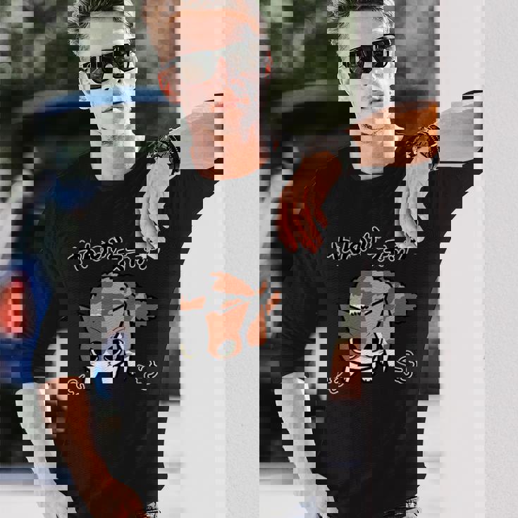 7Cats やんのかステップねこ（三毛猫ver） 長袖Tシャツ 彼への贈り物