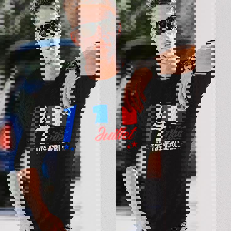 7月14日 全国共和党 フランス トリコロール 長袖Tシャツ 彼への贈り物