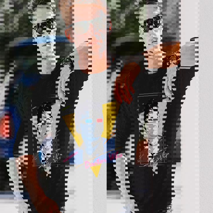 80年代テナントレトロタイムトラベラーsfファン。 長袖Tシャツ 彼への贈り物