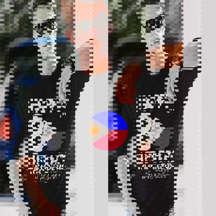 80歳の誕生日おめでとうタテイ・ディゴン・ドゥテルテ Prrd フリー・ドゥテルテ 長袖Tシャツ 彼への贈り物