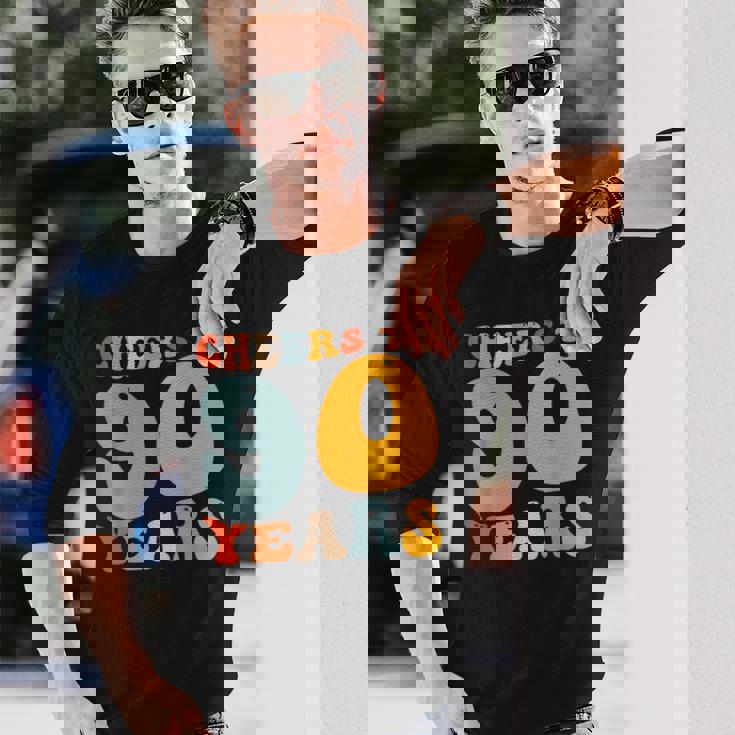 90歳 誕生日 パーティー お祝い 乾杯 90歳 長袖Tシャツ 彼への贈り物