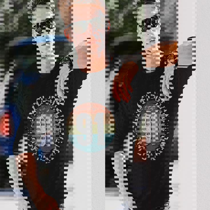 91歳のギフト ヴィンテージ 1934年限定版 91歳の誕生日 長袖Tシャツ 彼への贈り物