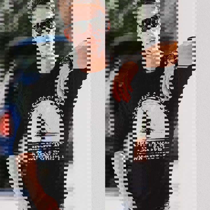 A River Runs Through It フライフィッシング 長袖tシャツ 長袖Tシャツ 彼への贈り物