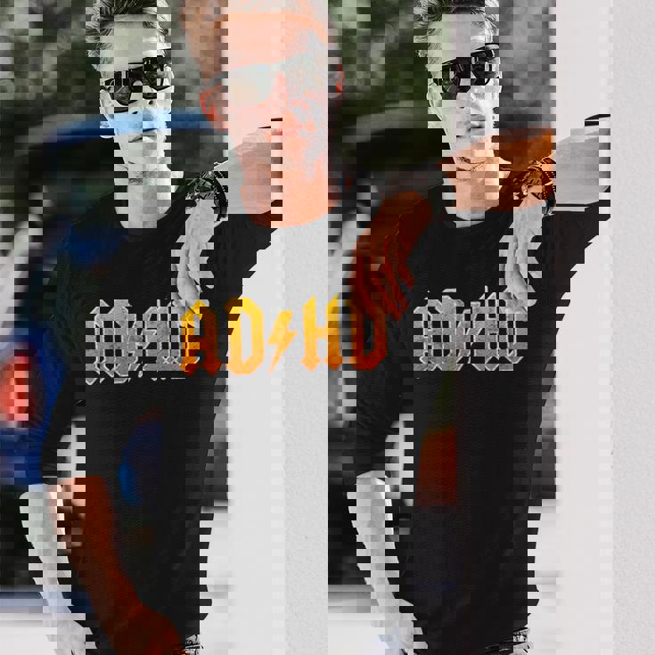 Adhd ロッカーtシャツ メンズ レディース キッズ 長袖Tシャツ 彼への贈り物