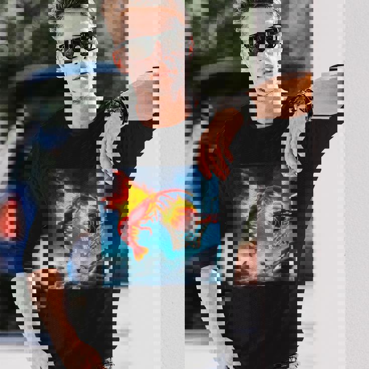 Aiharkのエビダンキング。 長袖Tシャツ 彼への贈り物