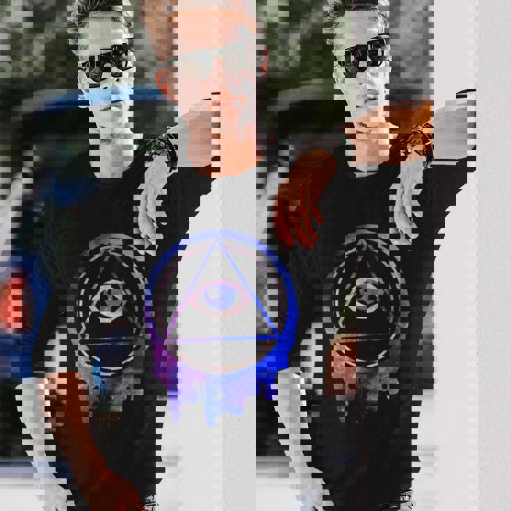 Alleeing Eye Illuminatitars ギフト 長袖Tシャツ 彼への贈り物