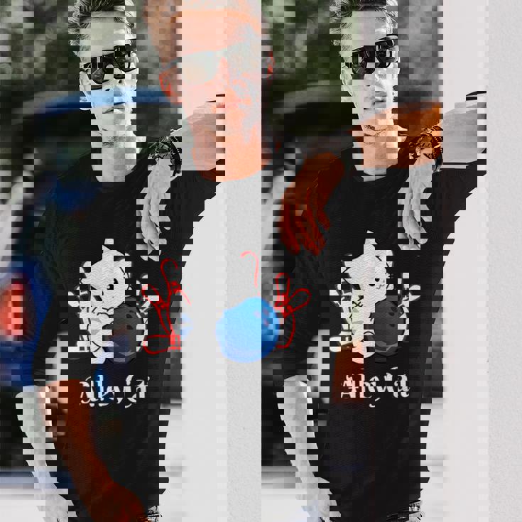 Alley Cat ボーリングtシャツ 長袖Tシャツ 彼への贈り物