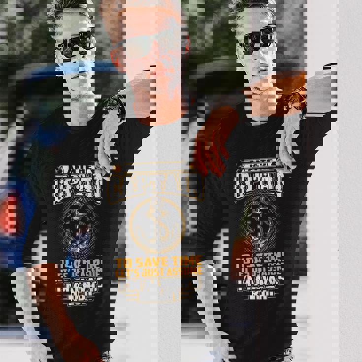 I Am The Captain 長袖Tシャツ 彼への贈り物