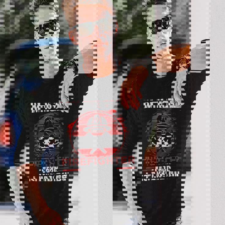 I Am The Crazy Firefighter 消防庁消防士 長袖Tシャツ 彼への贈り物