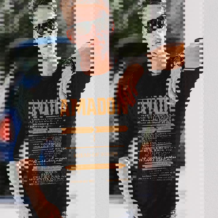 Amadon Completely Unexplainable Notices Everything But Won’T Say It Name Long Sleeve T-Shirt Gifts for Him