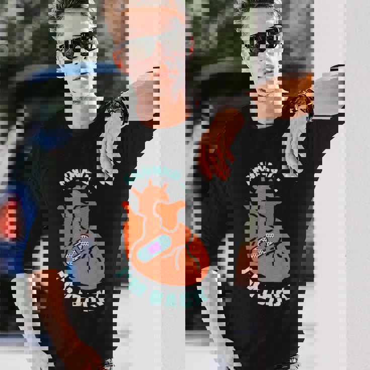 And I'm Back 生き残り バイパス 心臓発作 サバイバー 心臓 長袖Tシャツ 彼への贈り物