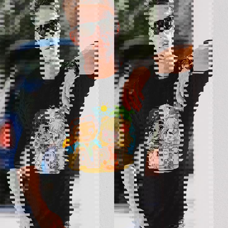 Apt Buddiesummeribes – ビーチサイドファンアドベンチャー 長袖Tシャツ 彼への贈り物