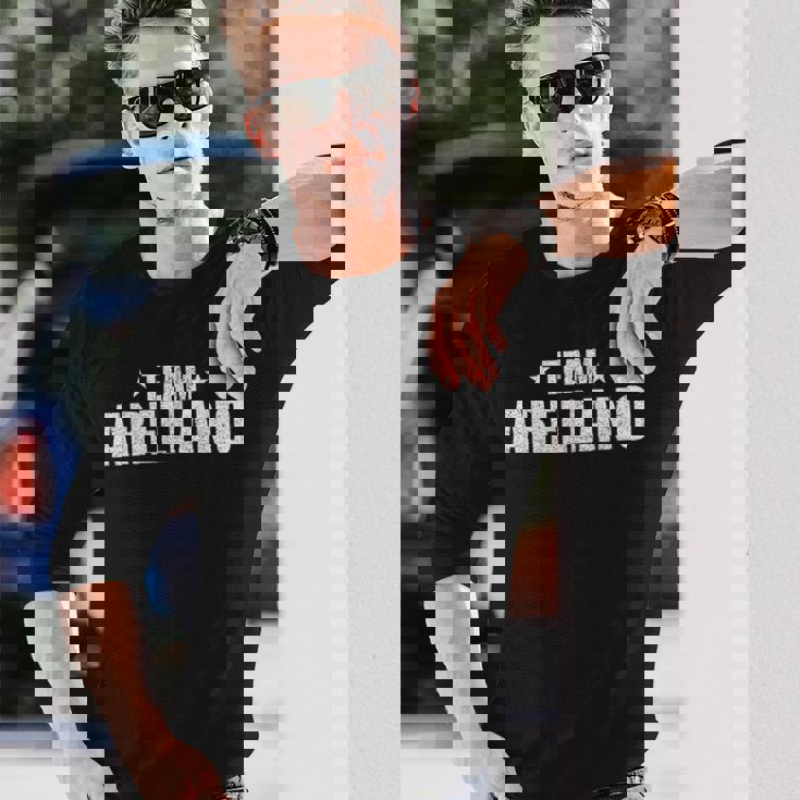 Arellano 苗字 アメリカ ヒスパニック メキシコ スペイン語 家族 長袖Tシャツ 彼への贈り物