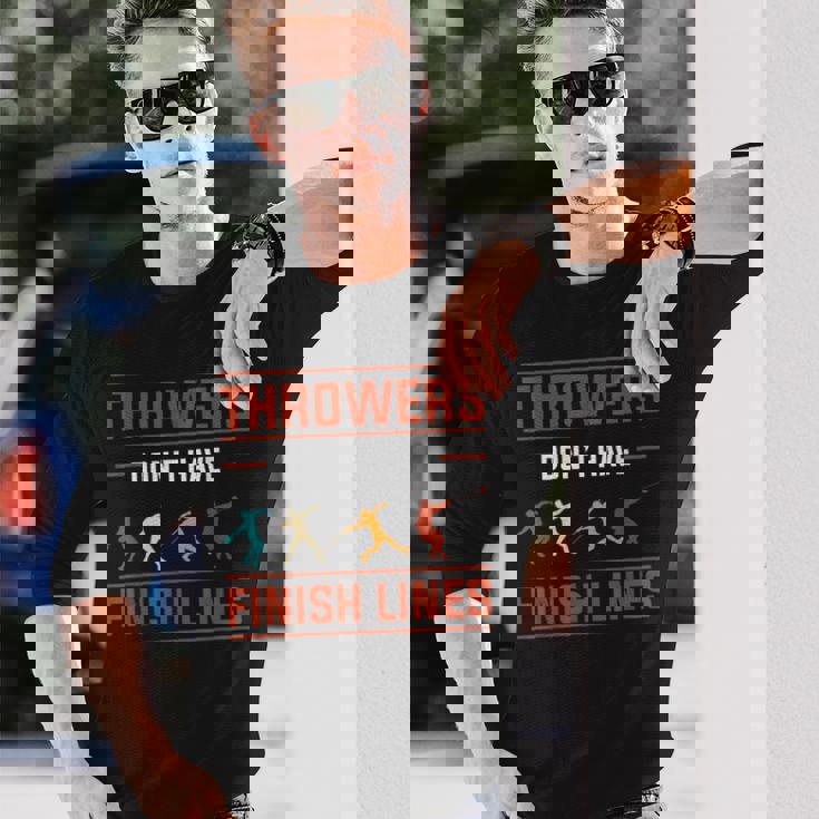 Athletics 円盤投げ ジャベリンスロー ハンマースロー ショットストライク 長袖Tシャツ 彼への贈り物