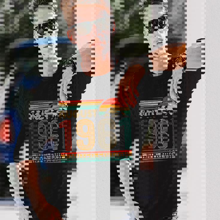 August 1961 Limited Edition Classic 1961Intage Birthday 長袖Tシャツ 彼への贈り物