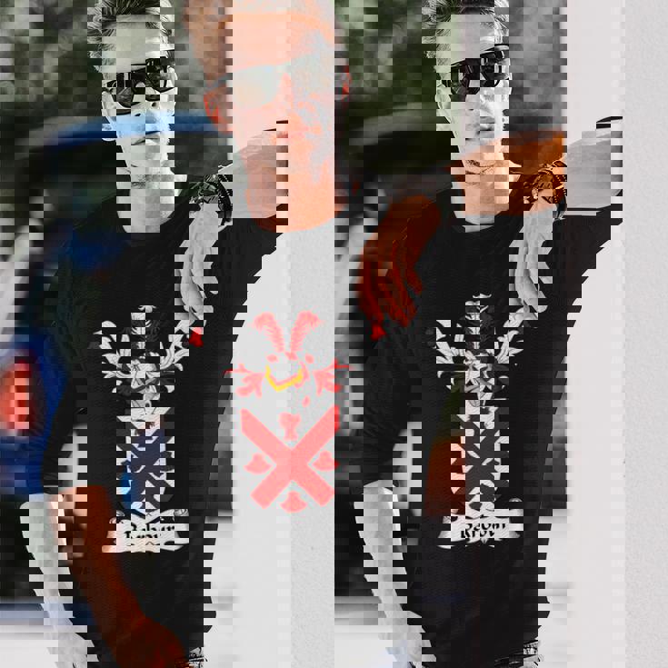 Barbour 紋章-家紋 長袖tシャツ 長袖Tシャツ 彼への贈り物