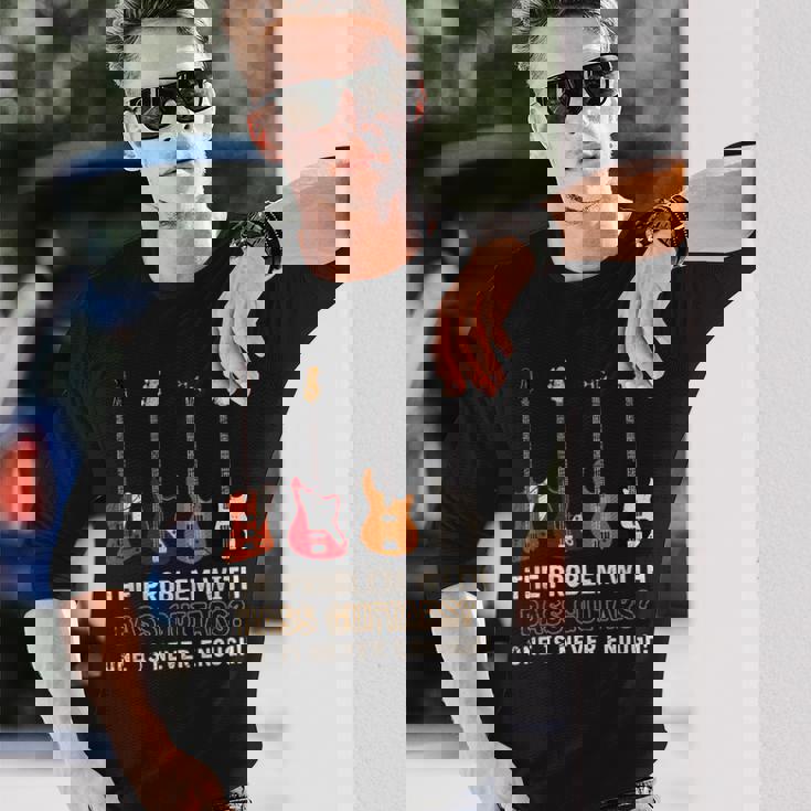 Bass Guitarist ミュージシャンギフト 楽器 ベースギター 長袖Tシャツ 彼への贈り物