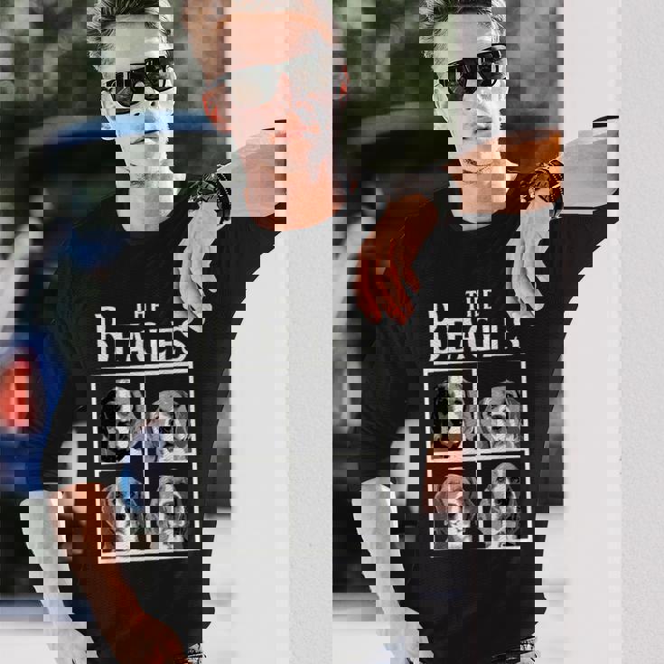 The Beagles Dog 面白いビーグル犬のオーナーギフト 長袖Tシャツ 彼への贈り物