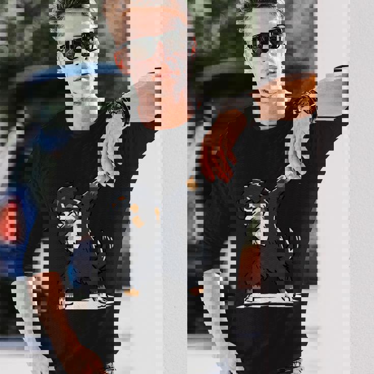 Bernese Mountain Dog ダブダンス ギフトシャツ 長袖Tシャツ 彼への贈り物