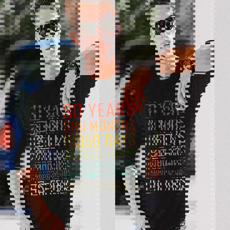 Best Friends ヴィンテージ 30年 友情記念日 長袖Tシャツ 彼への贈り物