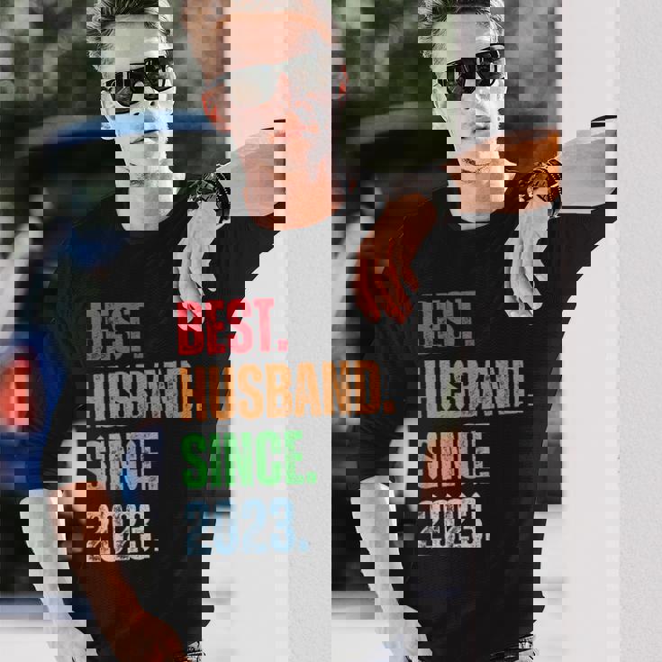 Best Husbandince 2023 2Nd Anniversary Husband 長袖Tシャツ 彼への贈り物