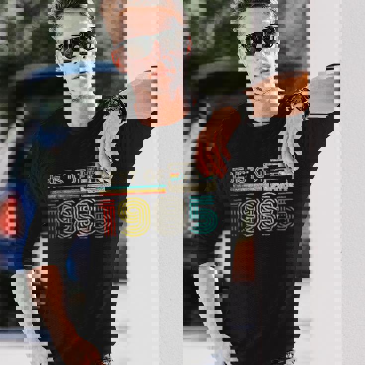 Best Of 1985 Classic Birthday 1985 Cassette Tapeintage 長袖Tシャツ 彼への贈り物