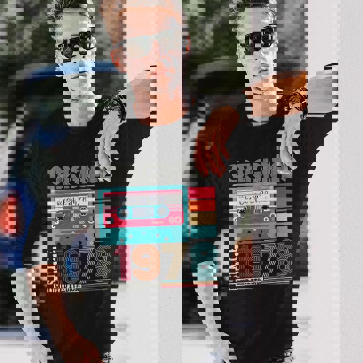 Best Ofintage 1978 45歳の誕生日ギフト メンズ カセット 長袖Tシャツ 彼への贈り物