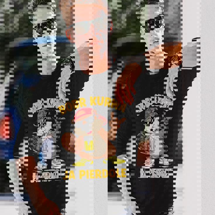 Bober Kurwa Meme Polska ビールコスチューム 面白い はいピエルドールボブル 長袖Tシャツ 彼への贈り物