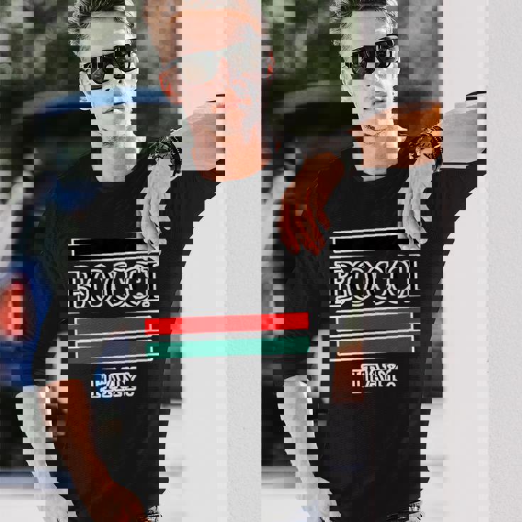 Bocci ぼっち ロゴ Itaiy 痛い イタリア国旗風【変なtシャツ屋さん】陰キャ オタク ブランド パロディ 面白 長袖Tシャツ 彼への贈り物