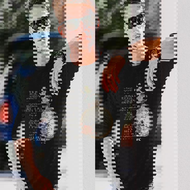 Bonkers Quote Time 不思議の国のアリス 長袖Tシャツ 彼への贈り物