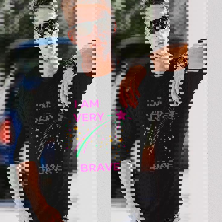 Bravery Presenthootingtar I Am Brave 長袖Tシャツ 彼への贈り物